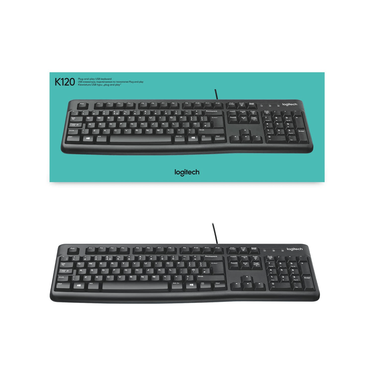 Logitech K120 Wired Keyboard